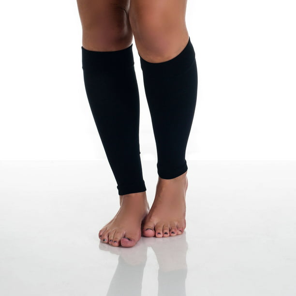 Nurses & Maternity Pregnancy Physix Gear Sport Compression Calf Sleeves for Men & Women Increase Blood Circulation - Best Footless Compression Socks for Shin Splints 20-30mmhg Running 